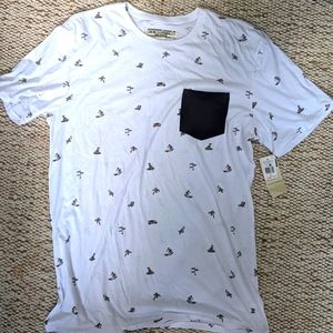 NWT Chor Clothing Company Mens Palm Beach Chair Print Graphic T-Shirt